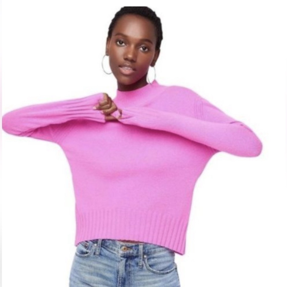 J.Crew Cashmere mockneck sweater size Medium
Pink